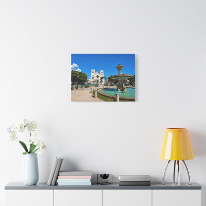 Plaza Canvas Print — Matte Stretched Wall Art