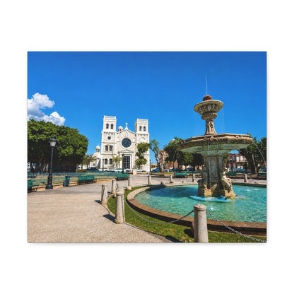Plaza Canvas Print — Matte Stretched Wall Art