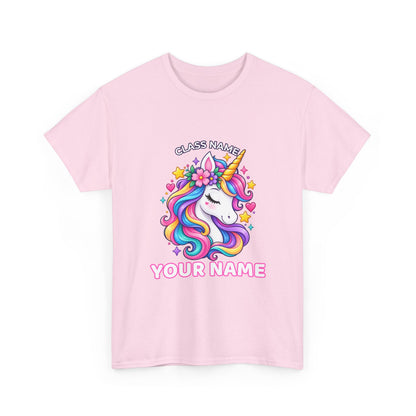 Personalized Unicorn Teacher Shirt – Custom Name & Classroom T-Shirt