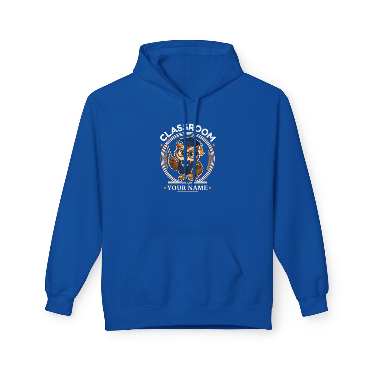 Personalized Teacher Owl Hoodie – Custom Name & Classroom Sweatshirt
