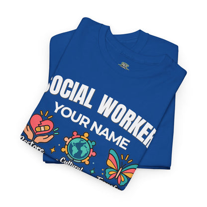 Personalized Social Worker T-Shirt with Custom Name | Social Work Gift
