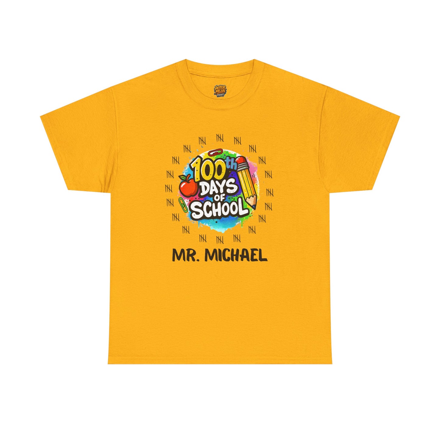 100 Days of School Unisex Tee, Customizable shirt