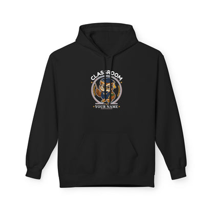 Personalized Teacher Owl Hoodie – Custom Name & Classroom Sweatshirt