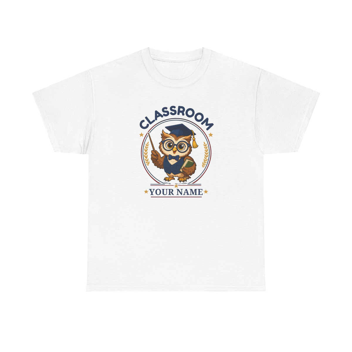 Personalized Owl Teacher Shirt – Custom Name Classroom Tee