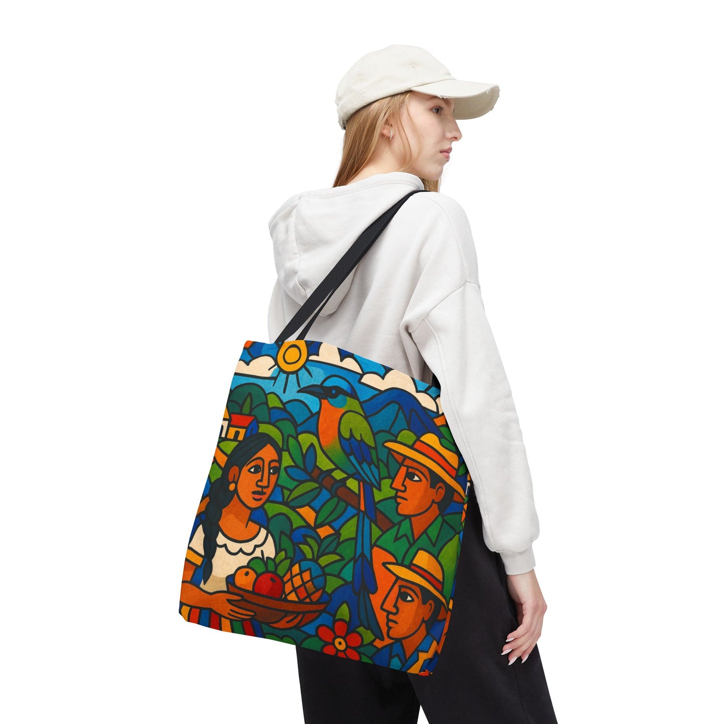 Torogoz Vibrant Art Tote Bag - Perfect Gift for Art and Nature Lovers