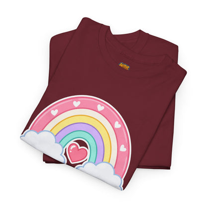Rainbow Cotton Tee - Personalized Custom T-Shirt for Teachers