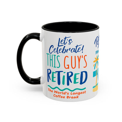 Retirement Coffee Mug, Personalized Gift, Cozy Celebration Present, Milestone Commemoration, Office Desk Decor, Retirement Gift Idea,