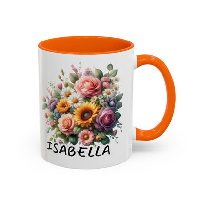 Floral Ceramic Mug - Customizable Mug - Perfect Gift for Friends & Family, Motivational Coffee Mug