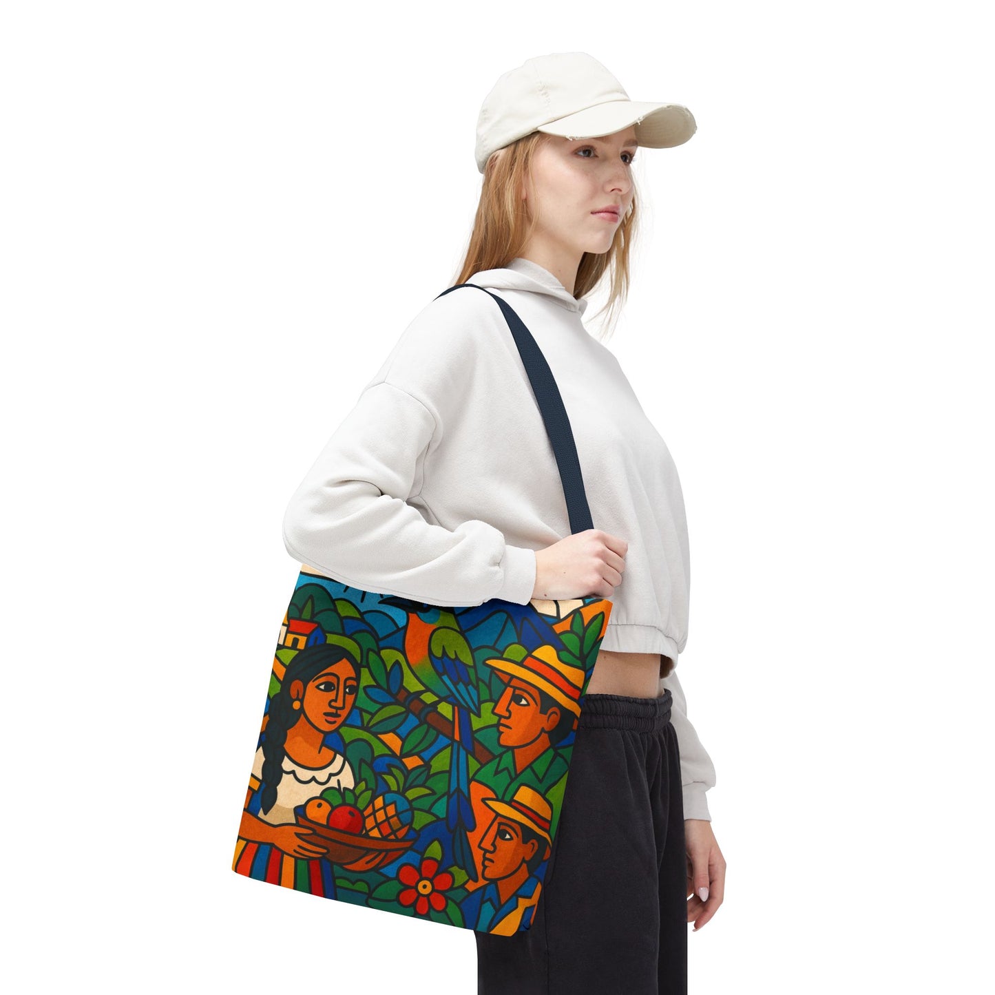 Torogoz Vibrant Art Tote Bag - Perfect Gift for Art and Nature Lovers