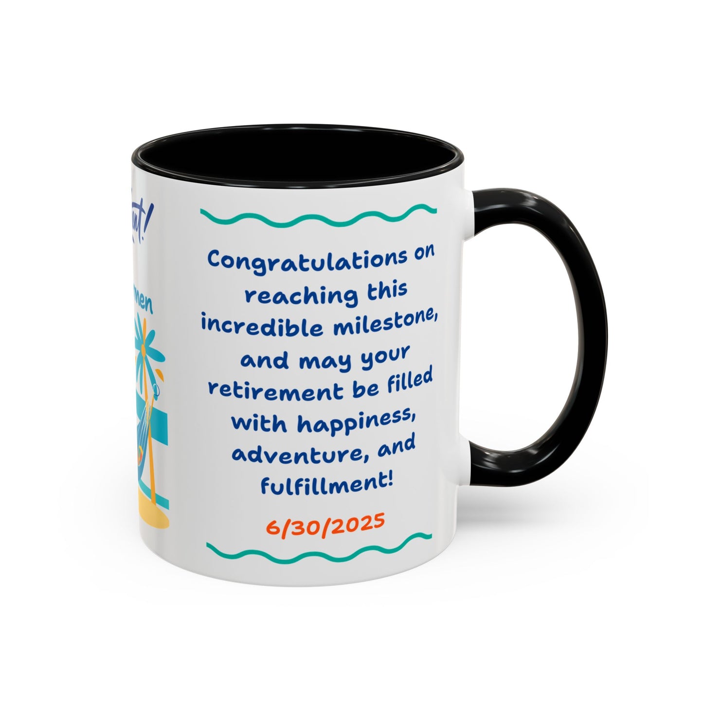 Retirement Coffee Mug, Personalized Gift, Cozy Celebration Present, Milestone Commemoration, Office Desk Decor, Retirement Gift Idea,