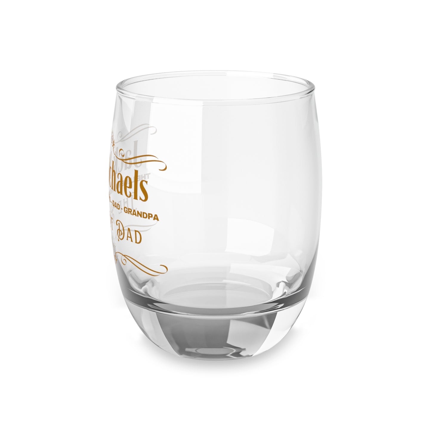 Personalized Whiskey Glass - Best Dad, Unique Gift for Husband, Novelty Birthday Present, Engraved Glass for Fathers Day, Custom Barware