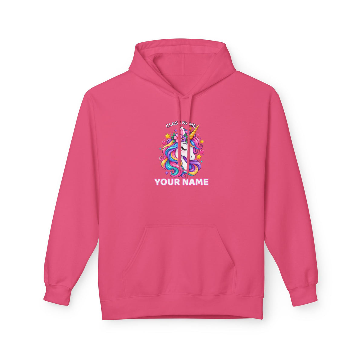 Personalized Unicorn Teacher Hoodie – Custom Name & Classroom Sweatshirt