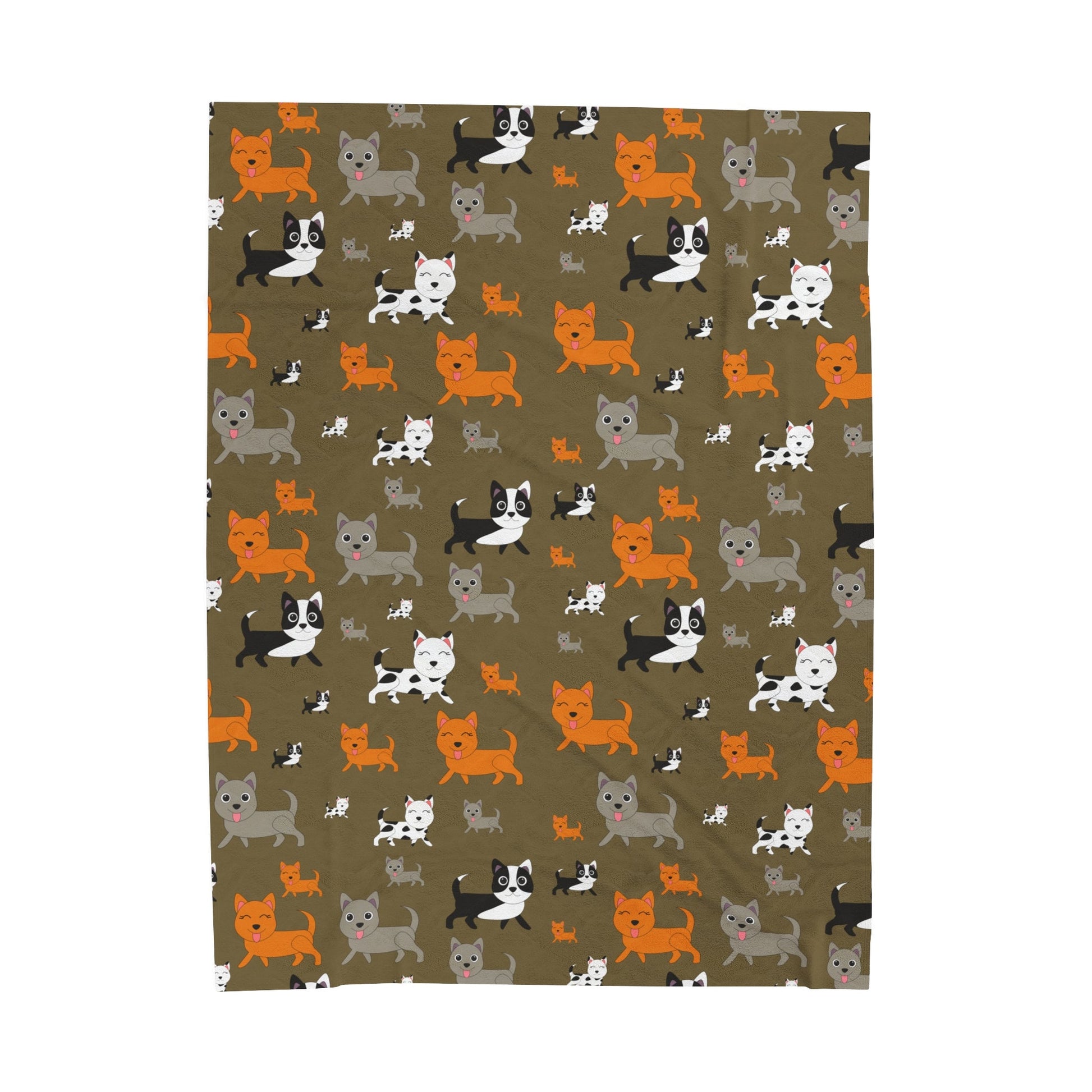 Children's print of kittens Velveteen Plush Blanket - NY GIftcraft